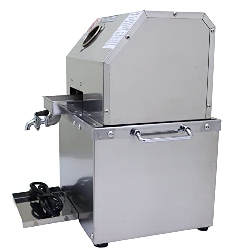 110V 800W Electric Sugar Cane Juicer Machine with 3-Roller Stainless Steel Press