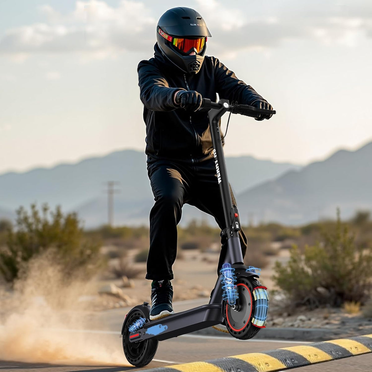 Electric Scooter - 350W/500W Motor, 22 Mph Top Speed