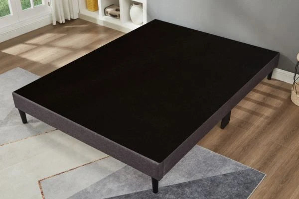 T2430 Grey Linen Trim Low Profile Platform Bed