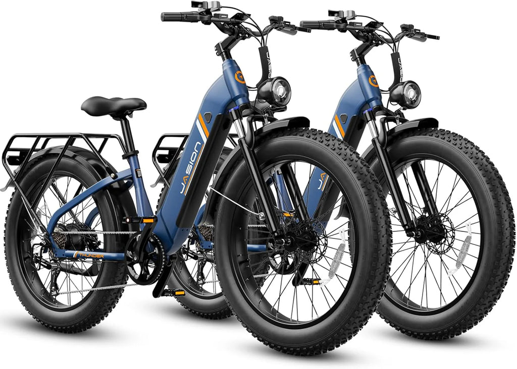 1500W Electric Fat Tire Bike, 30+ MPH, 80-Mile Range, Hydraulic Disc Brakes