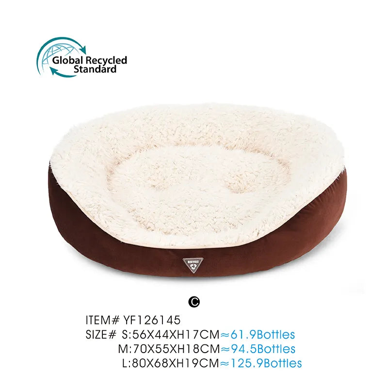 Eco Friendly Dog Bed Plush Pet Bed For Dogs