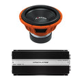15-Inch 2-Ohm Car Audio Subwoofer and Monoblock Amplifier Package