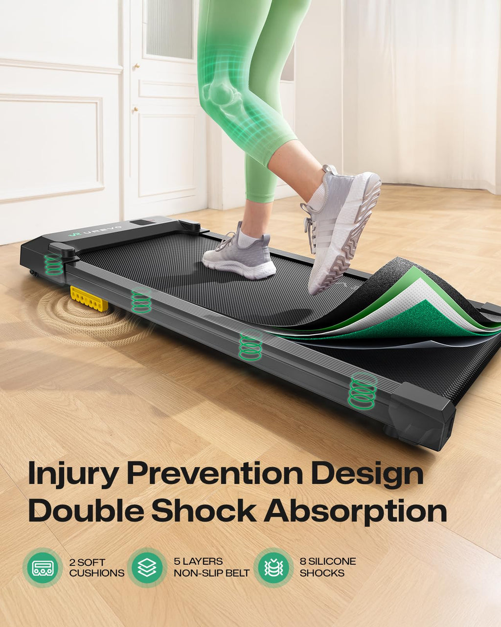 Smart Compact Under-Desk Walking Pad Treadmill
