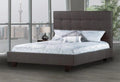 R160 Square Panel Upholstered Platform Bed