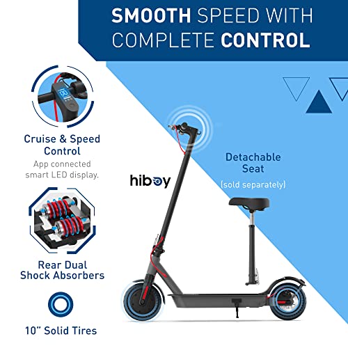 500W Folding Electric Scooter with 10-Inch Solid Tires