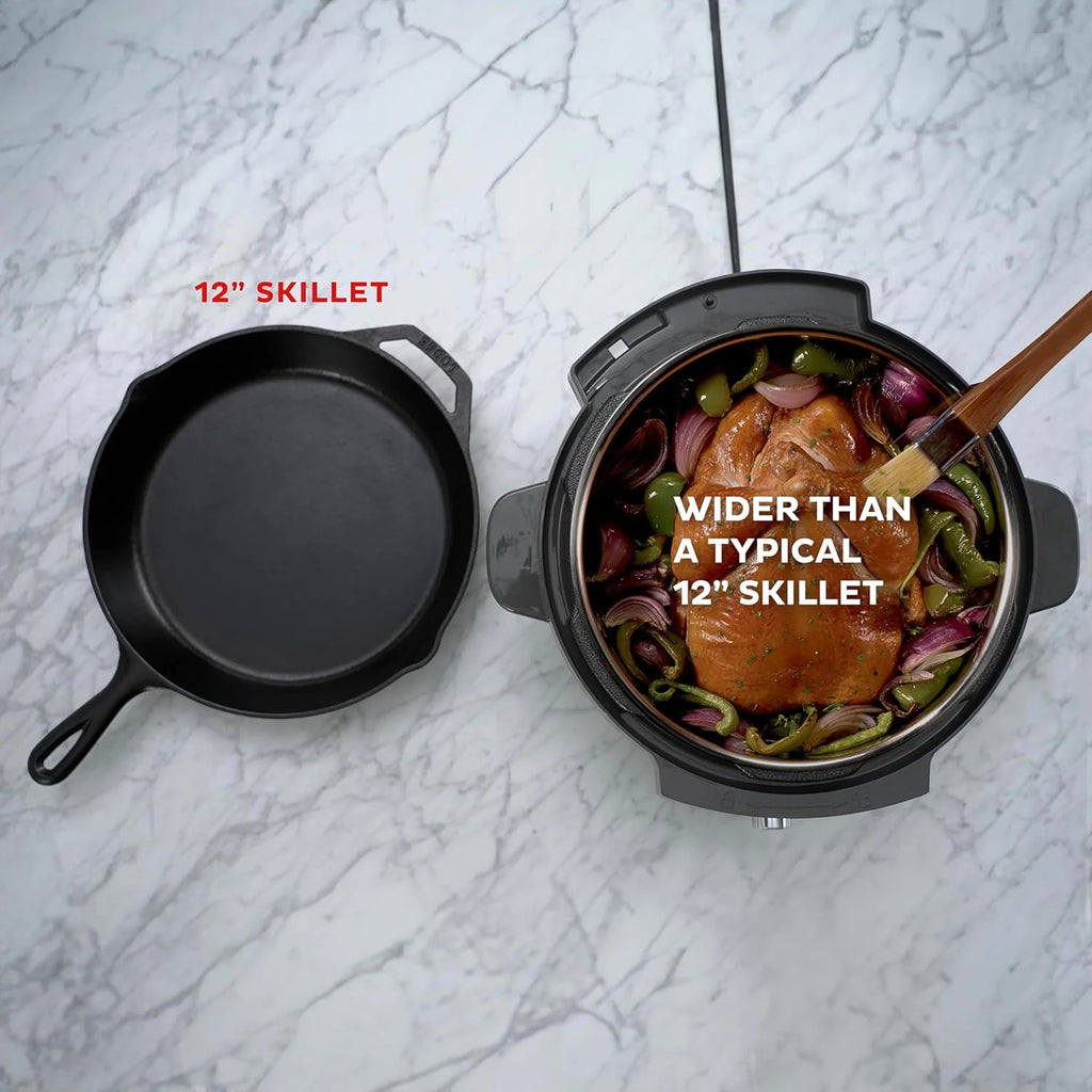 6-Qt. Clear-View Air Fryer, 6-in-1 Functions, Custom Programs, Black