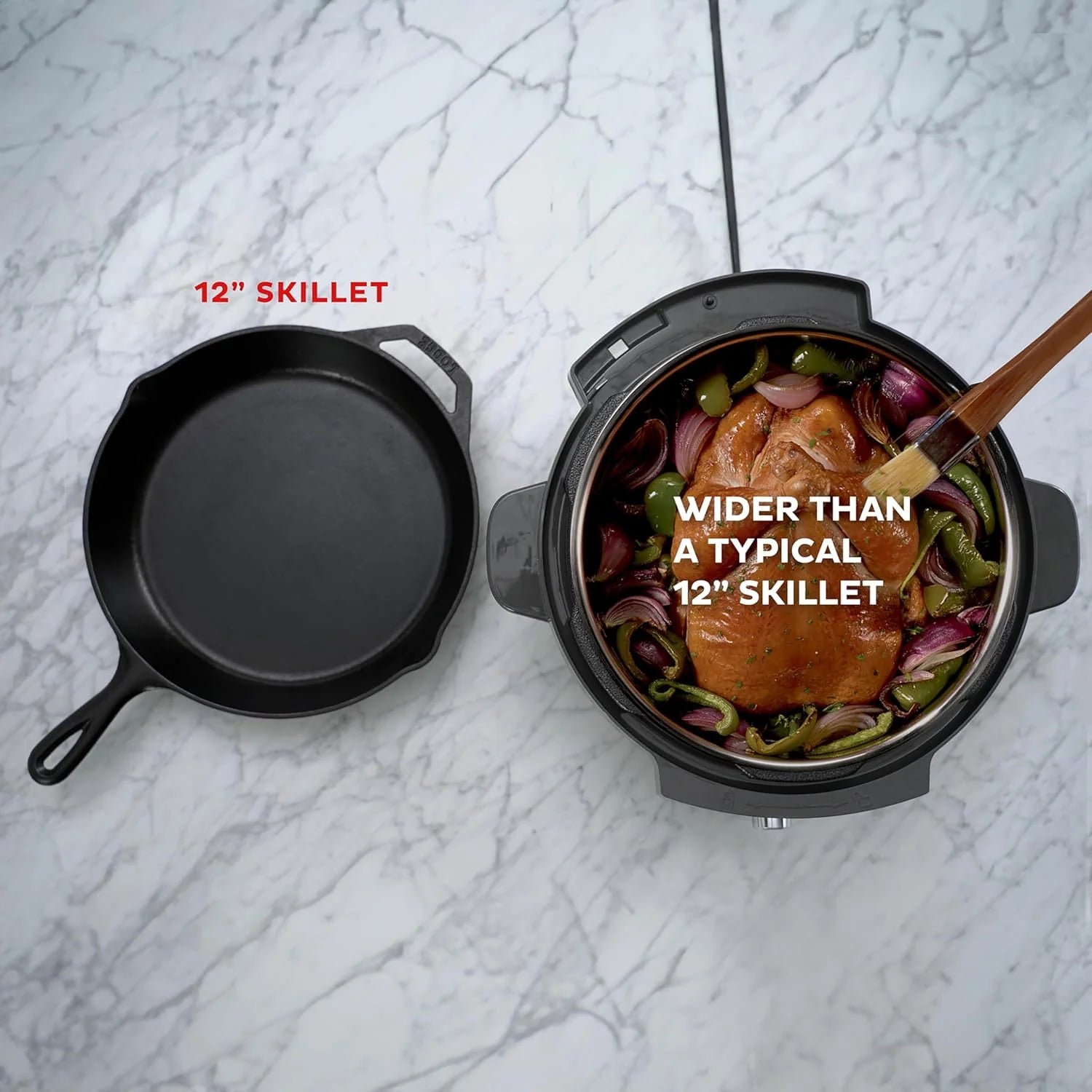 6-Qt. Clear-View Air Fryer, 6-in-1 Functions, Custom Programs, Black