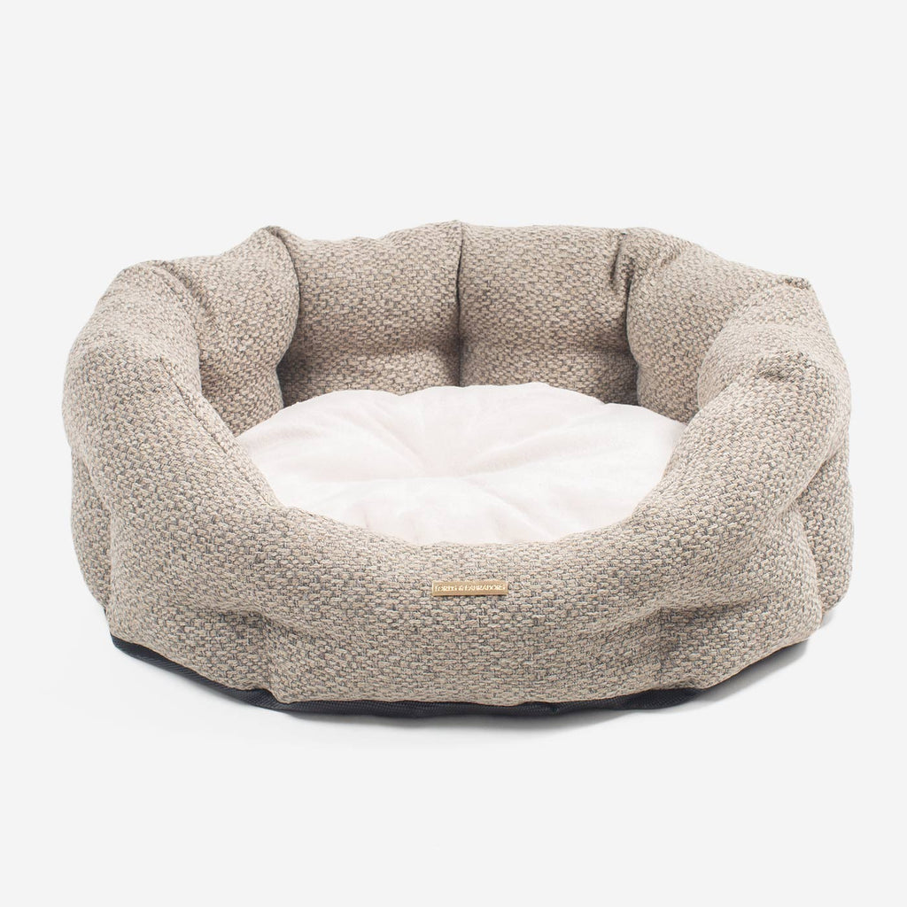 Oval Bed in Pebble