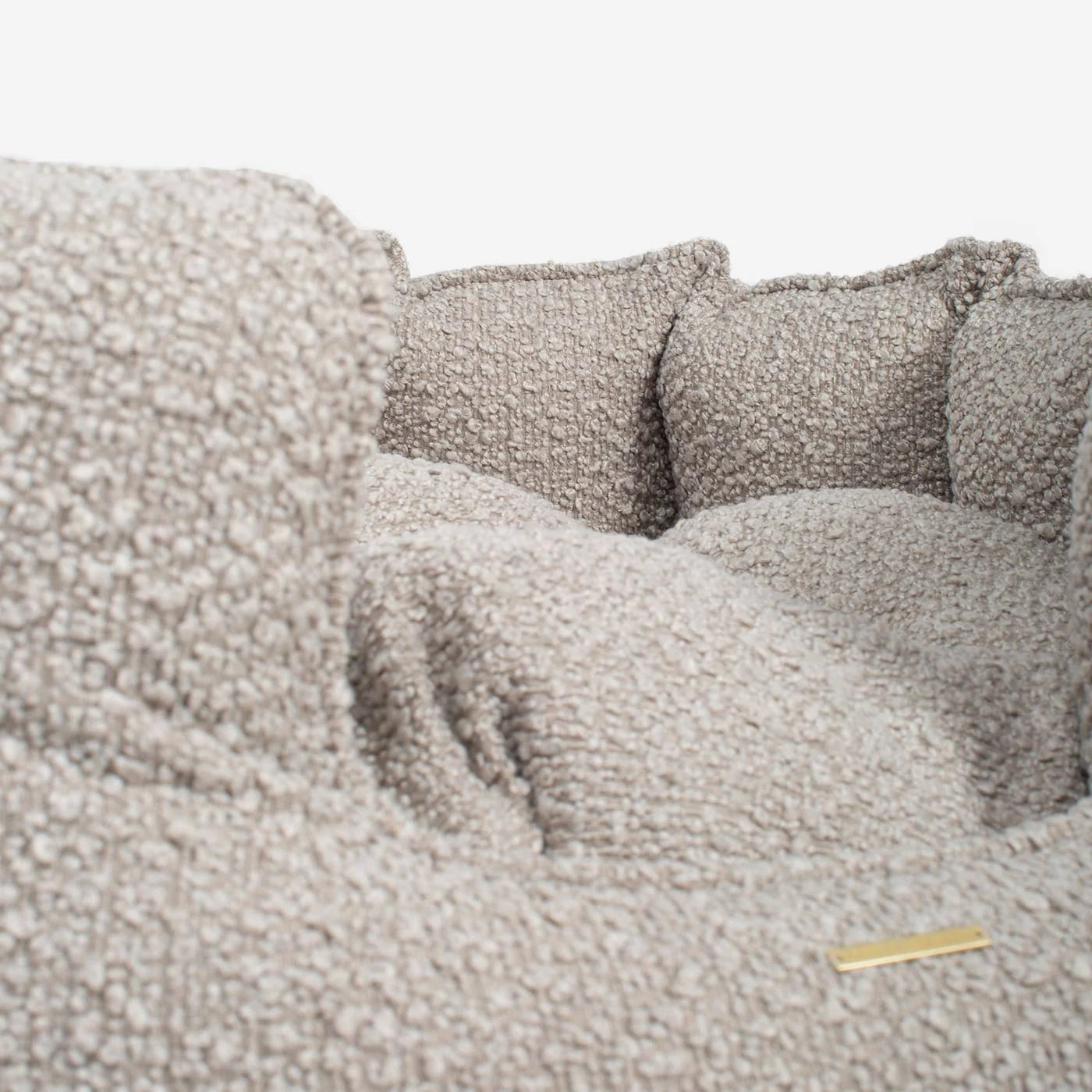 High Wall Bed For Dogs in Bouclé