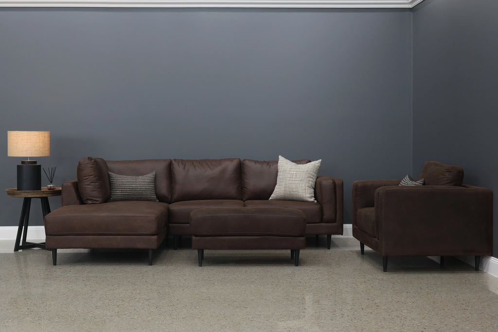 Canberra Sofa Chaise Highland Chestnut