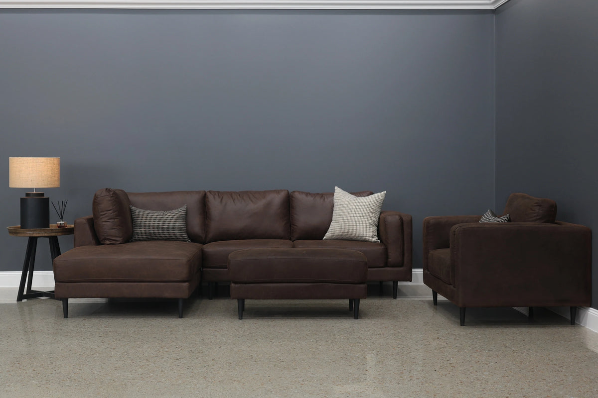 Canberra Sofa Chaise Highland Chestnut