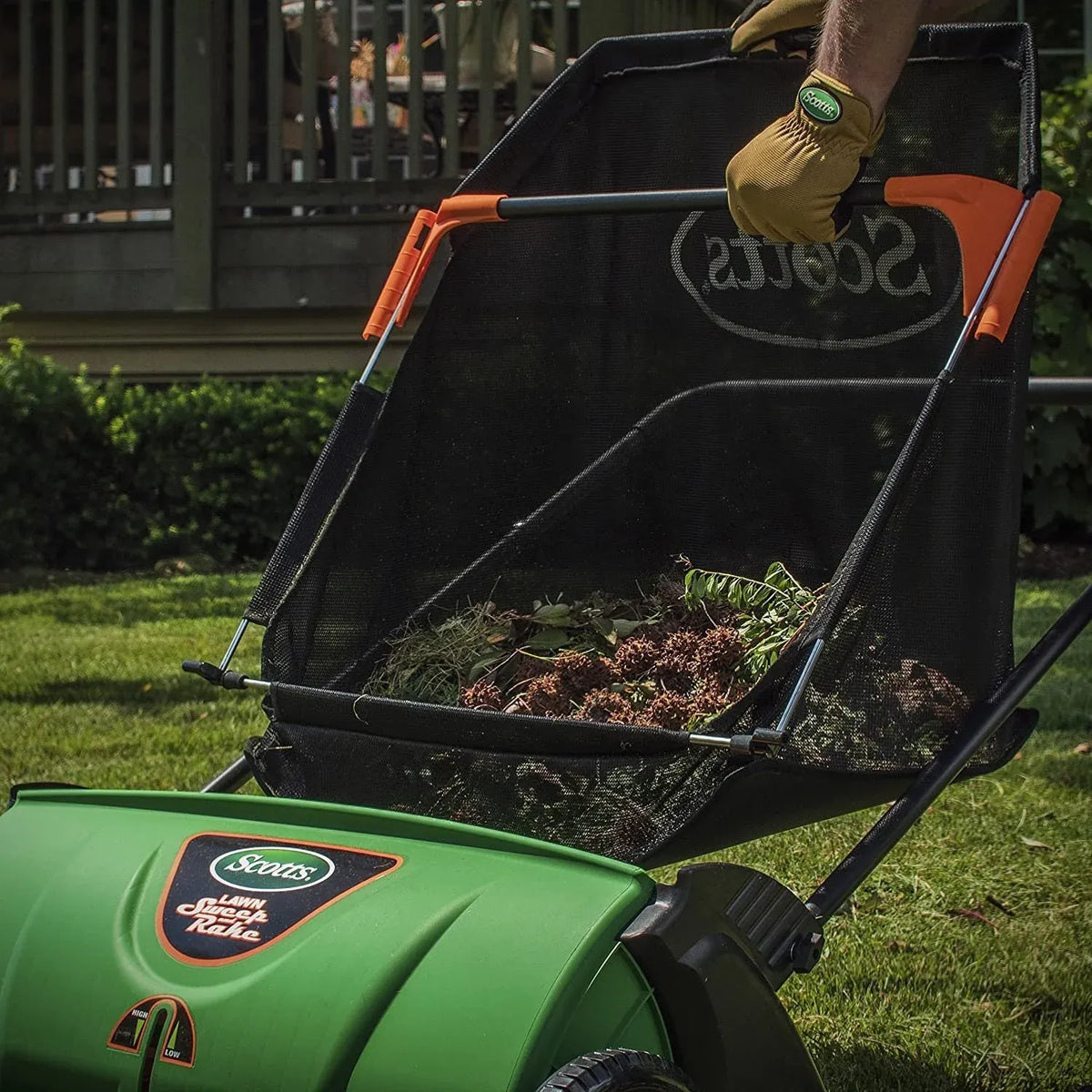 26-Inch Push Lawn Sweeper with 3.6-Bushel Collection Bag