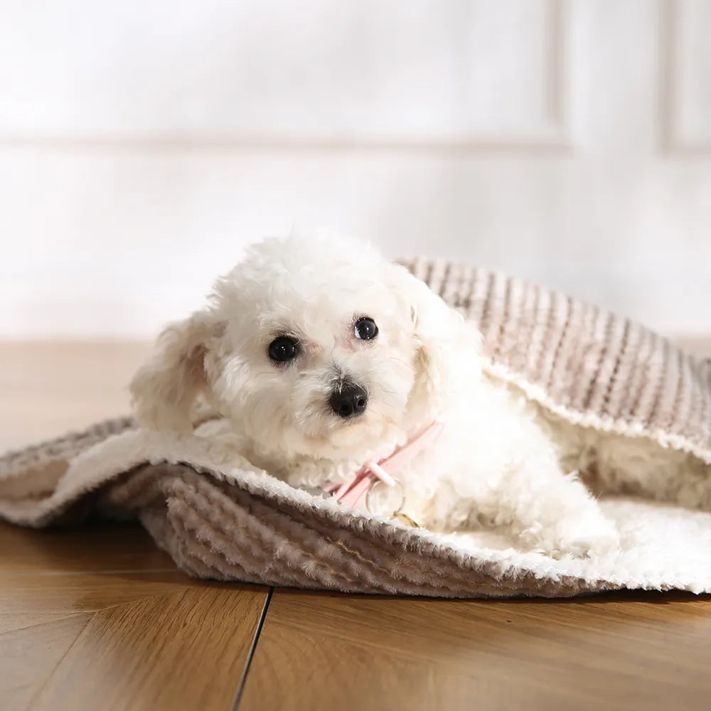 Corduroy Pet Blanket Soft Warm Cat Dog Blanket