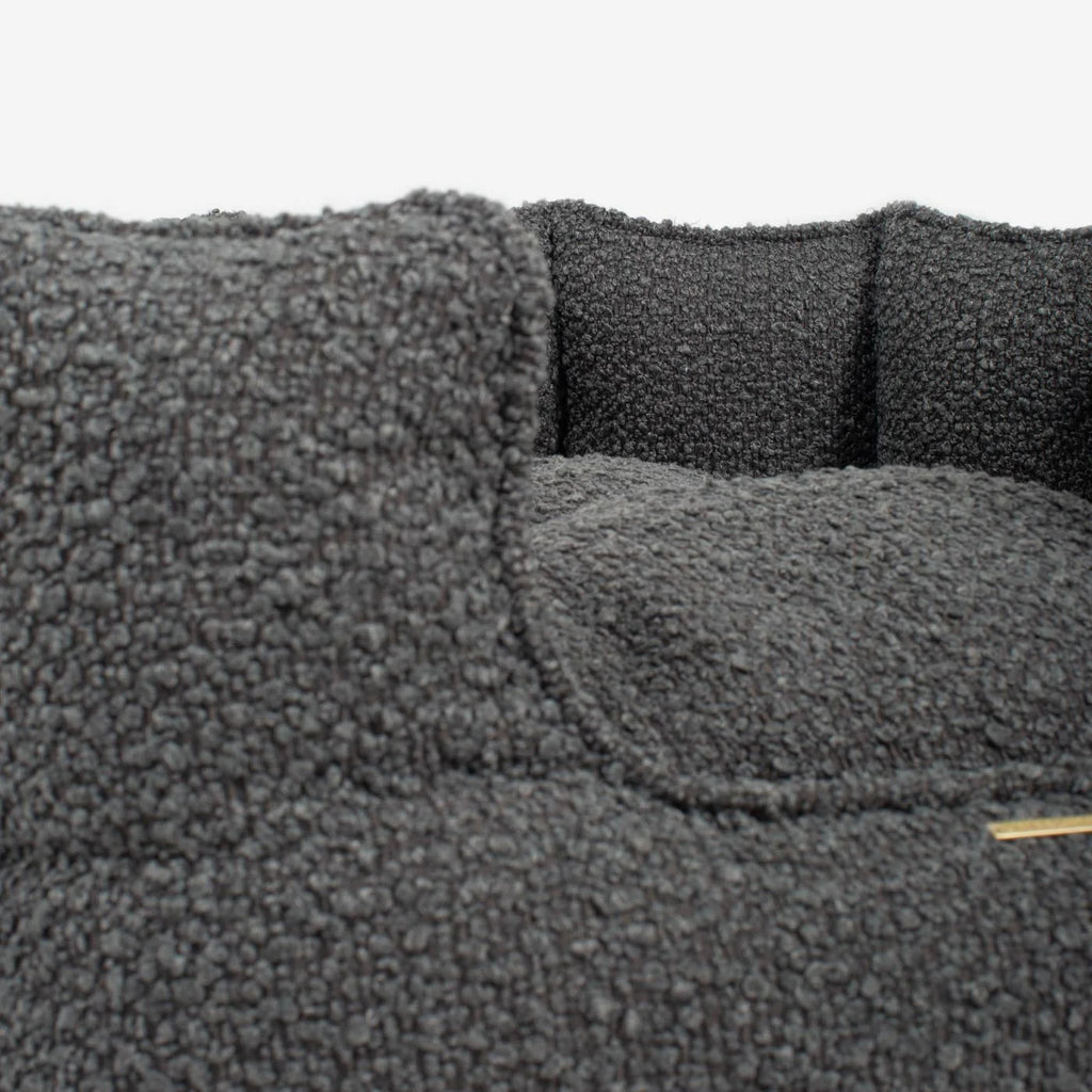 High Wall Bed For Dogs in Bouclé