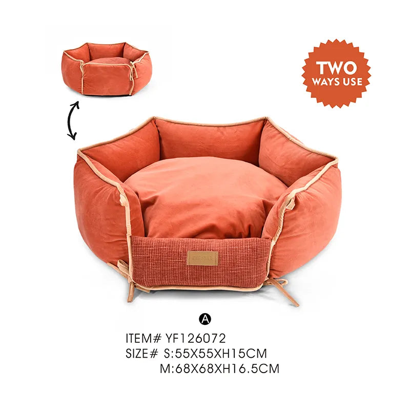 Quality Dog Bed Velvet Luxury Pet Bed