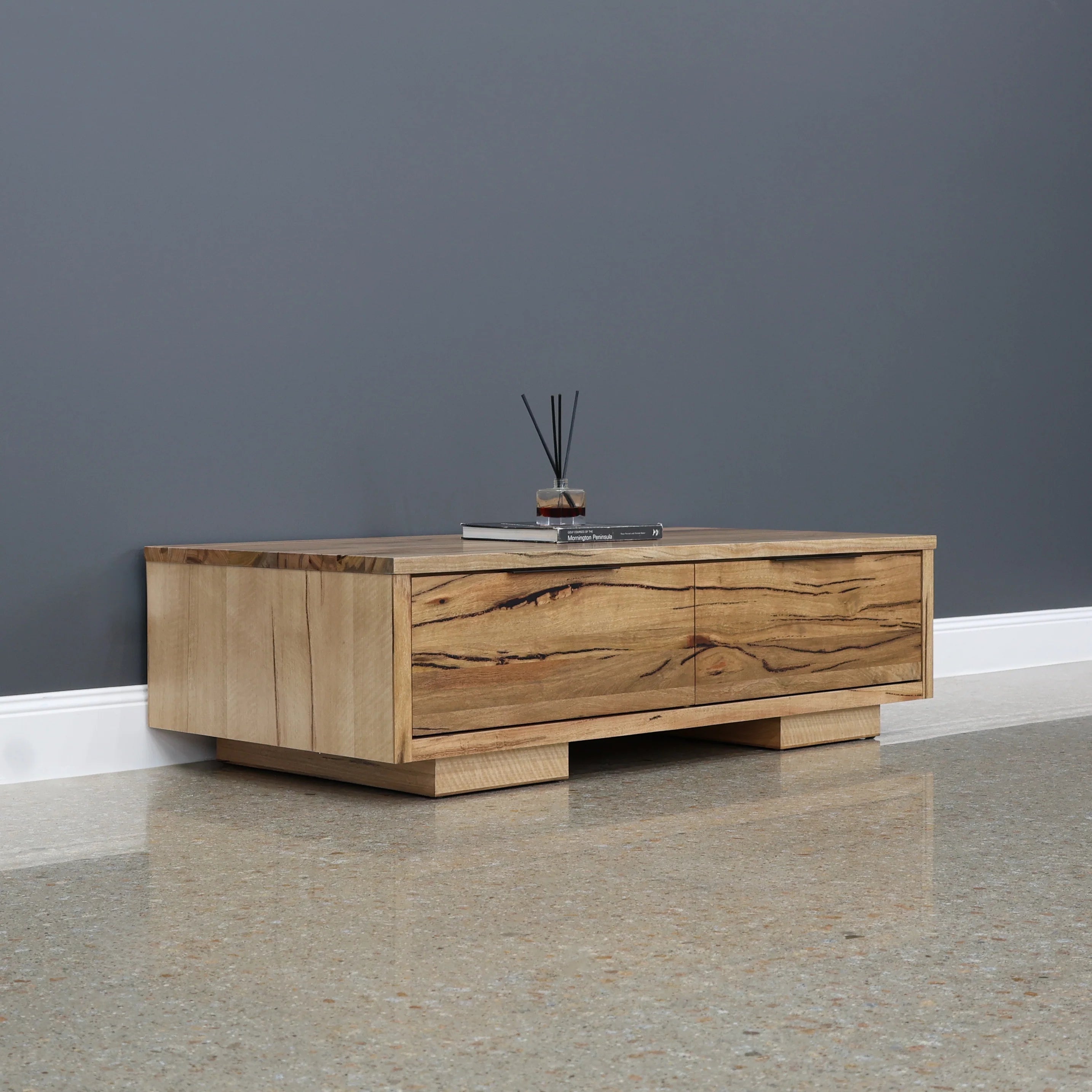 The Marri Wood Black Coffee Table