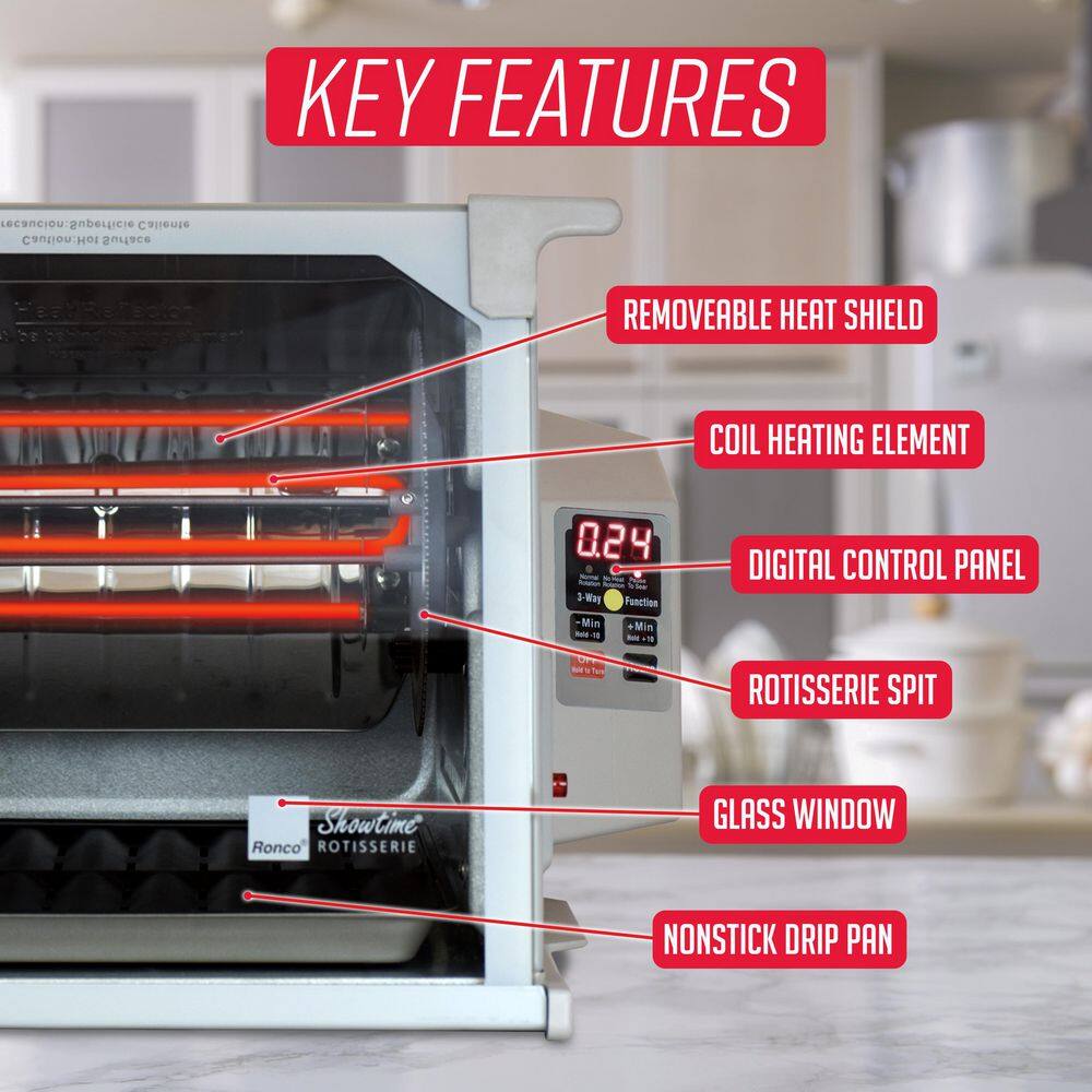 Digital Countertop Rotisserie Oven
