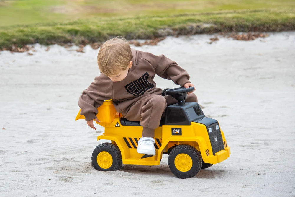 2026 6V Licensed CAT Dump Truck Kids Ride On Electric Truck