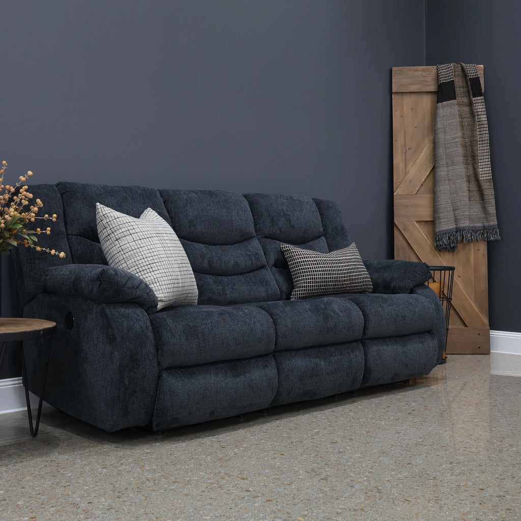 Werribee Electric Reclining Sofa Caviar