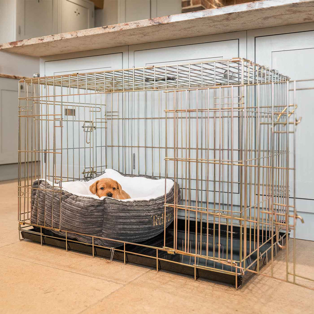 Cozy & Calming Puppy Cage Bed in Essentials Plush