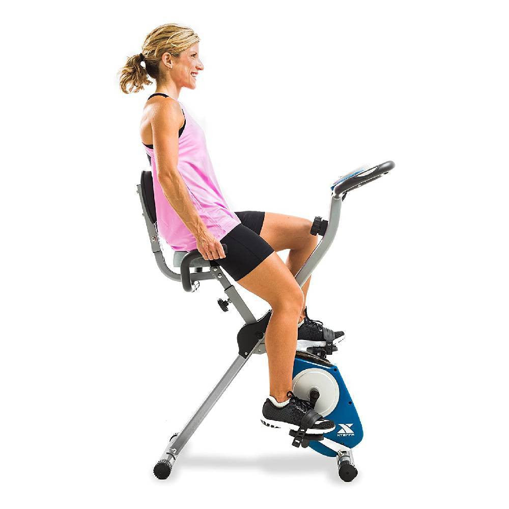 Folding Exercise Bike, Silver