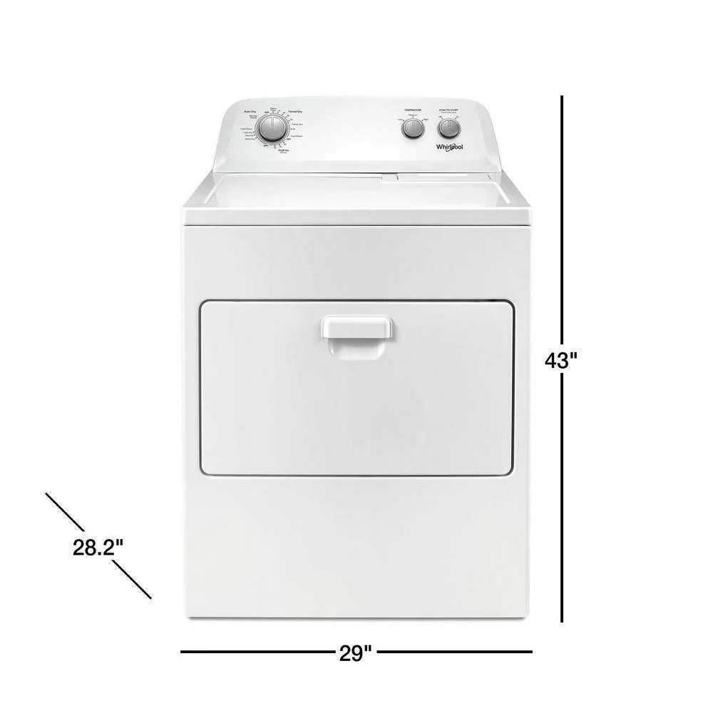 7.0 Cu. Ft. Electric Dryer with Auto Dry and Wrinkle Control, White