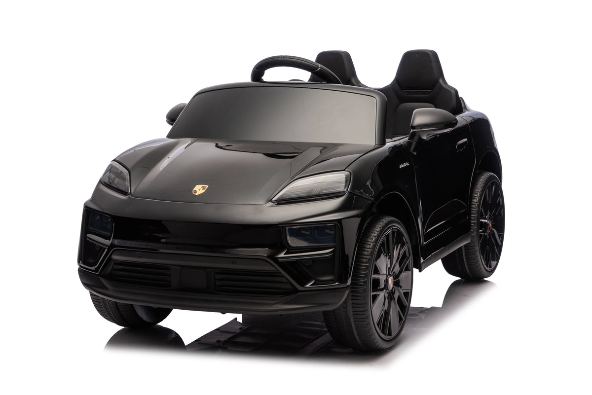 Licensed 24V Porsche Macan Turbo EV Kids Ride On One Seater cars, Rubber Tires, Leather Seat, with RC