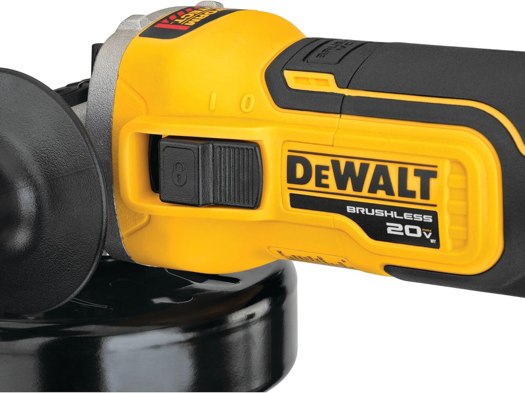 20V 4-1/2-Inch Cordless Angle Grinder with Spring Brake and Slide Switch, Tool Only