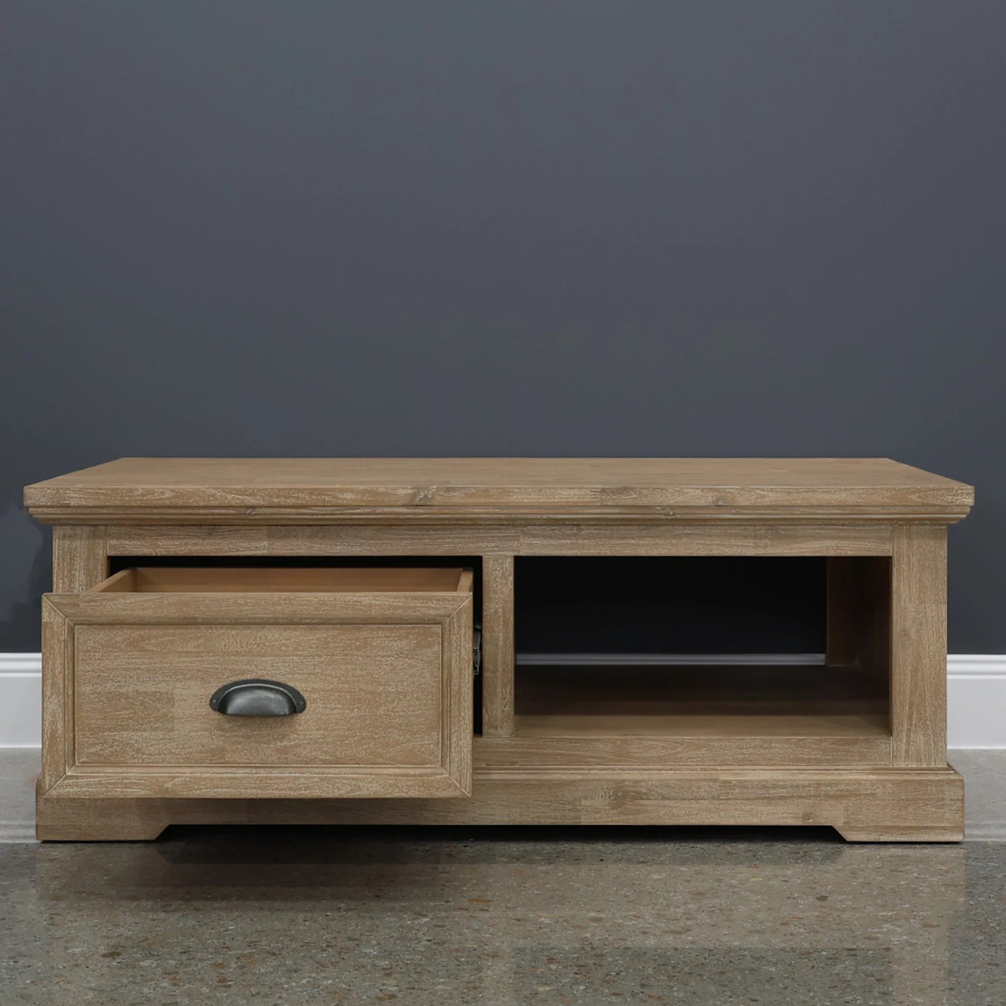 Provedore Natural Coffee Table w/ 1 Drawer
