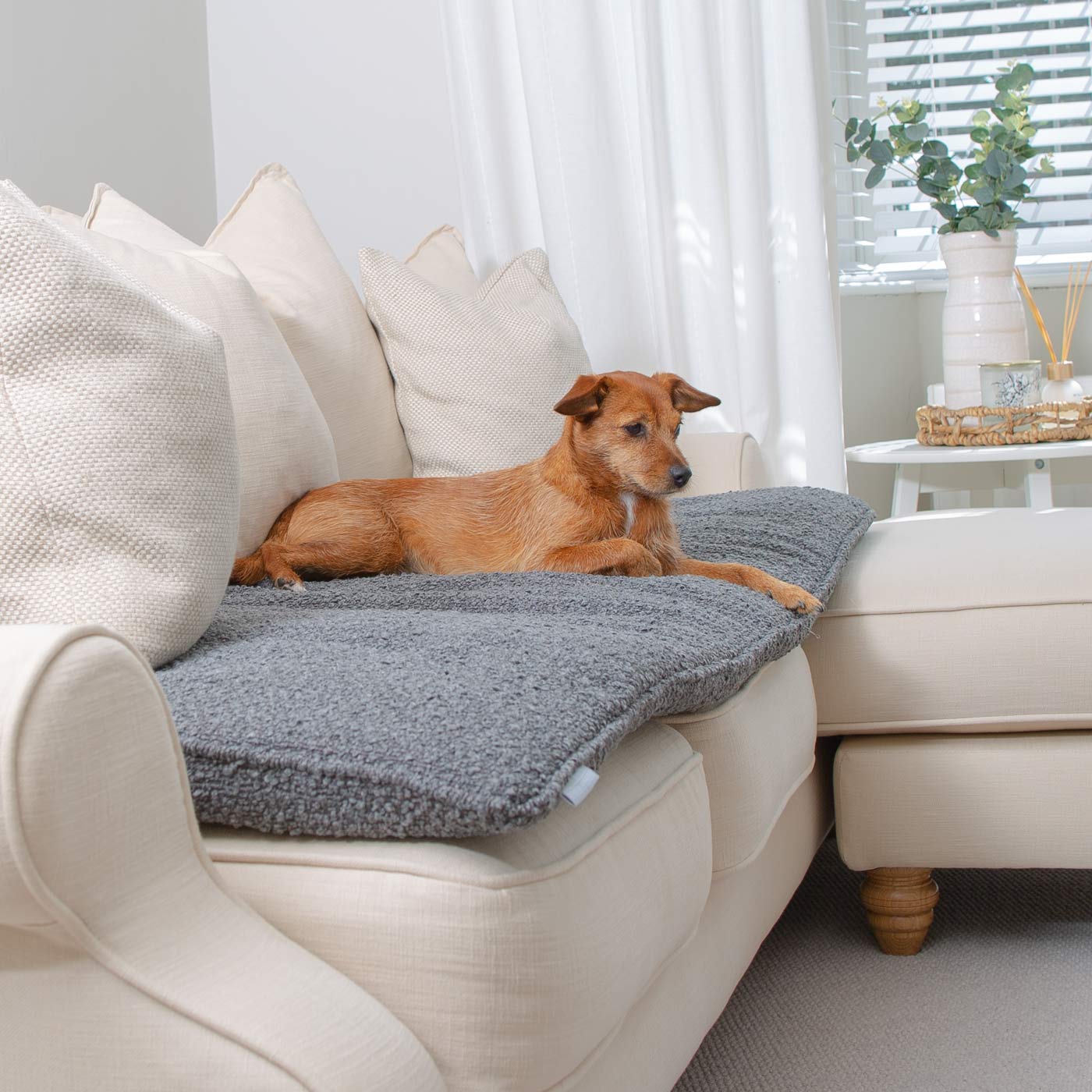 Couch Topper in Bouclé