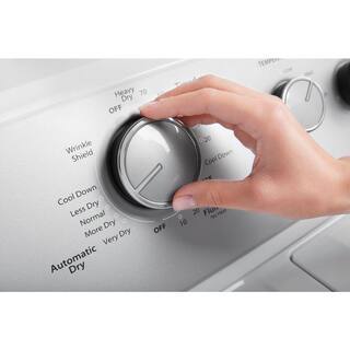 7.0 Cu. Ft. Electric Dryer with Auto Dry and Wrinkle Control, White