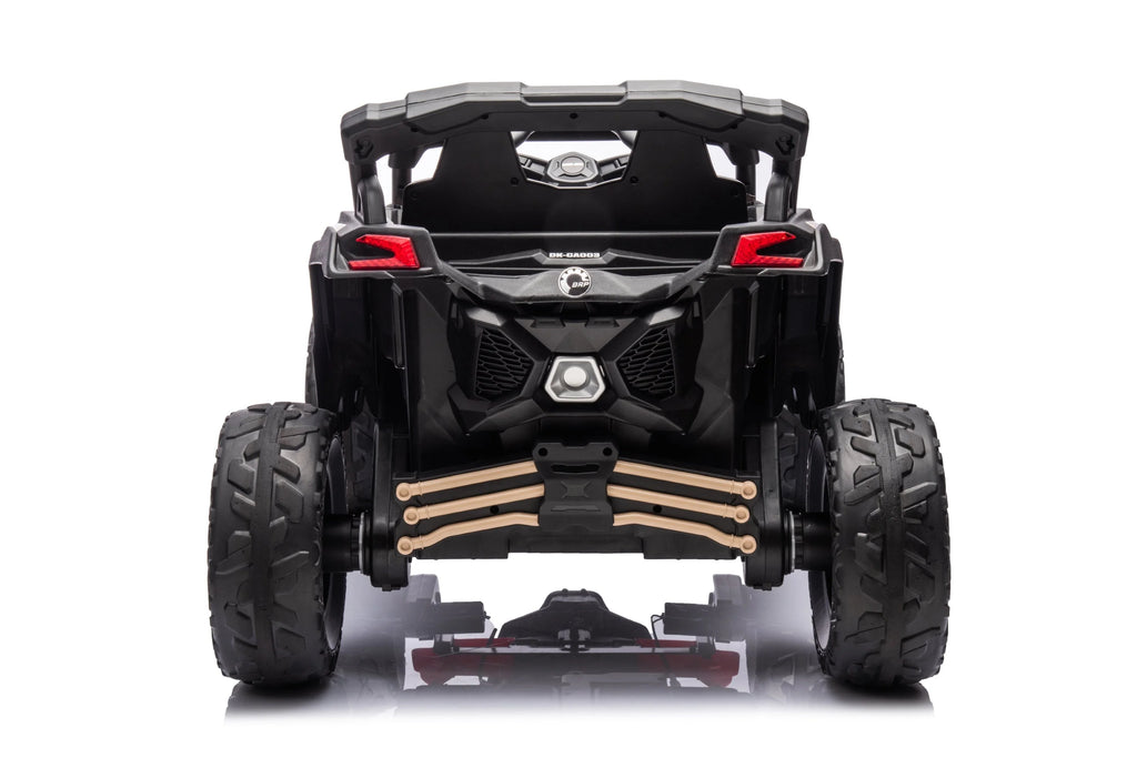 Licensed 24V Can Am Maverick Kids Ride On One Seater UTV, Rubber Tires, Leather Seat with RC
