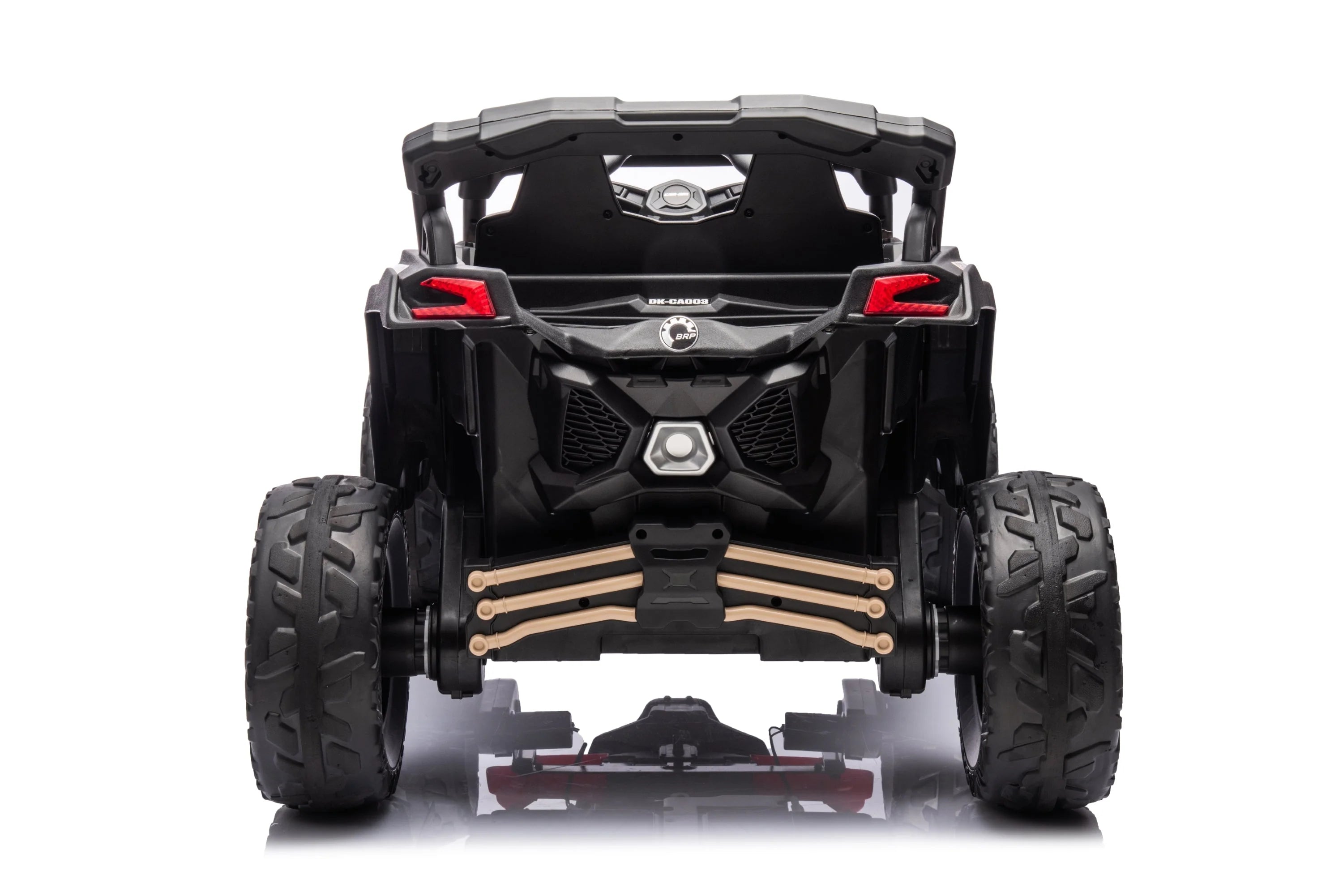 Licensed 24V Can Am Maverick Kids Ride On One Seater UTV, Rubber Tires, Leather Seat with RC