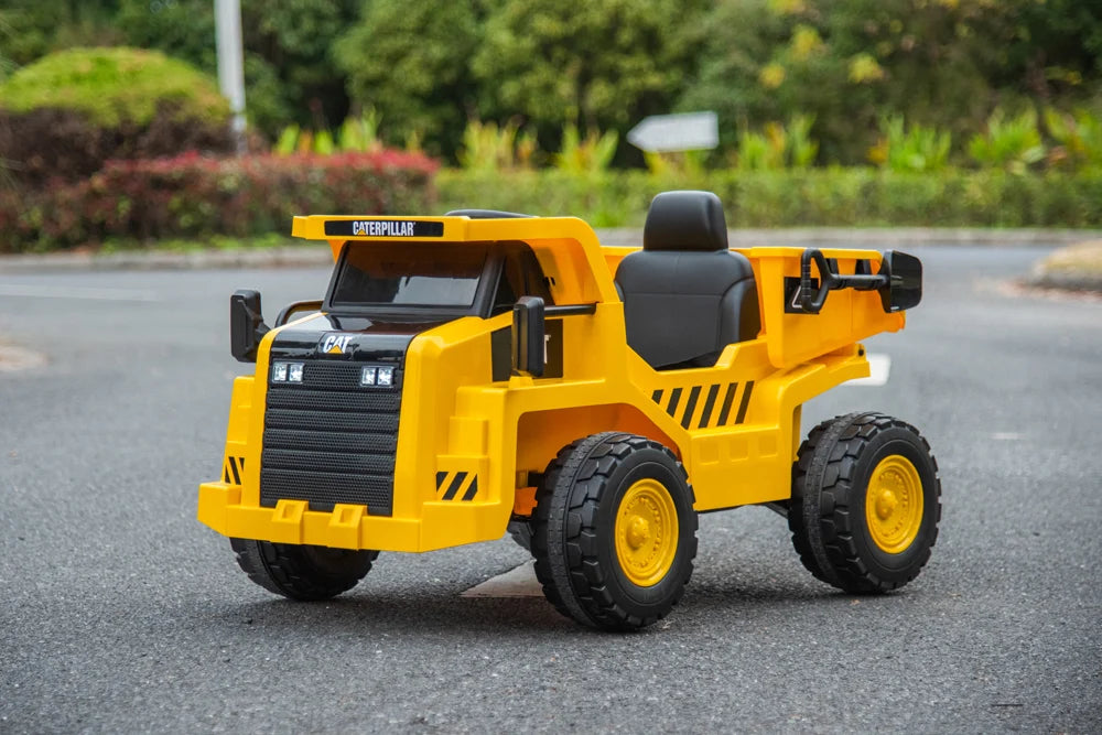 2026 CAT Dump Truck 12V Kids Ride On with Remote Control, Working Shovel & Realistic Construction Sounds With RC