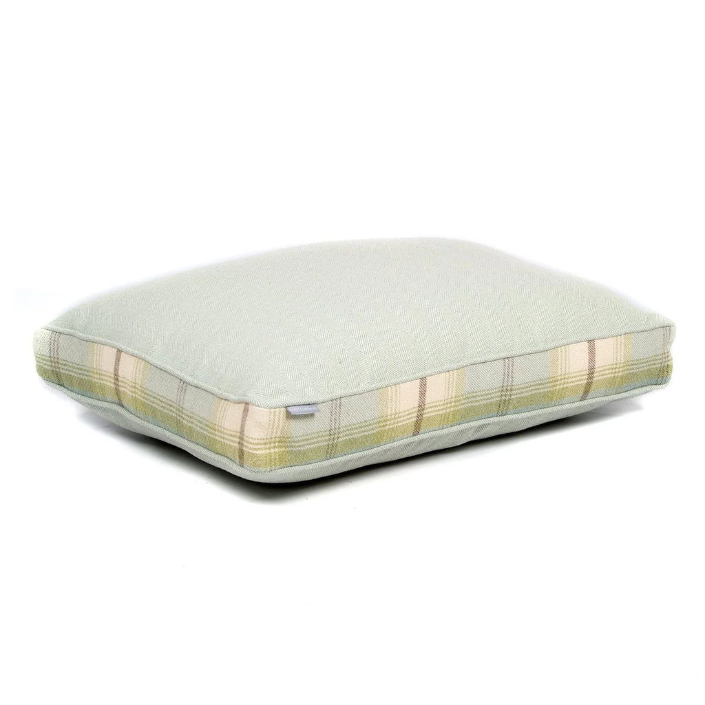 Dog Cushion in Balmoral Duck Egg Tweed