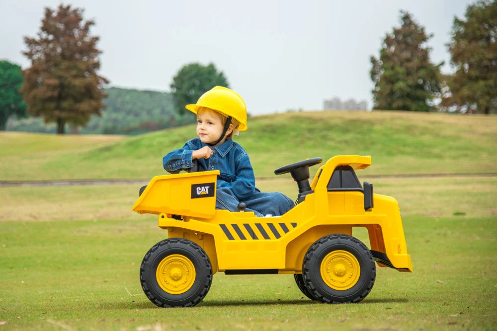 2026 CAT Dump Truck 12V Kids Ride On with Remote Control, Working Shovel & Realistic Construction Sounds With RC