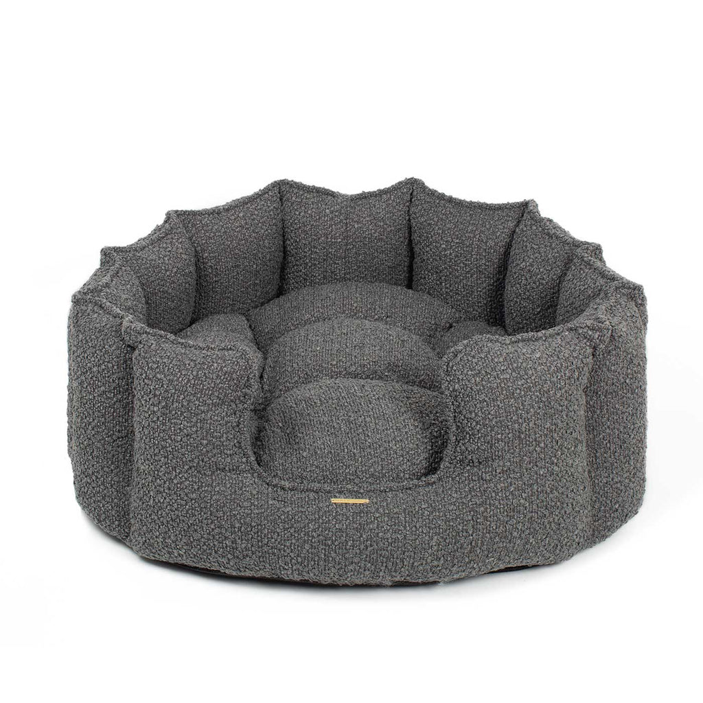 High Wall Bed For Dogs in Bouclé