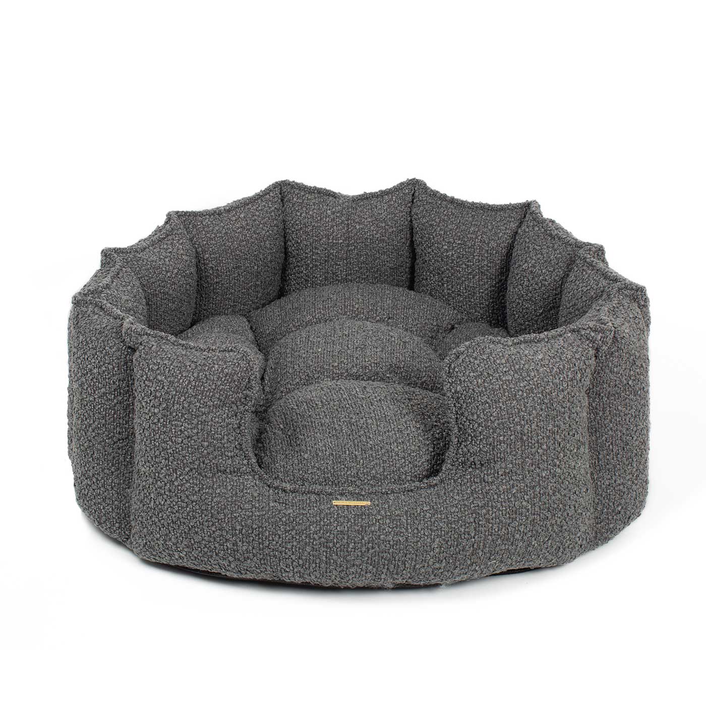 High Wall Bed For Dogs in Bouclé