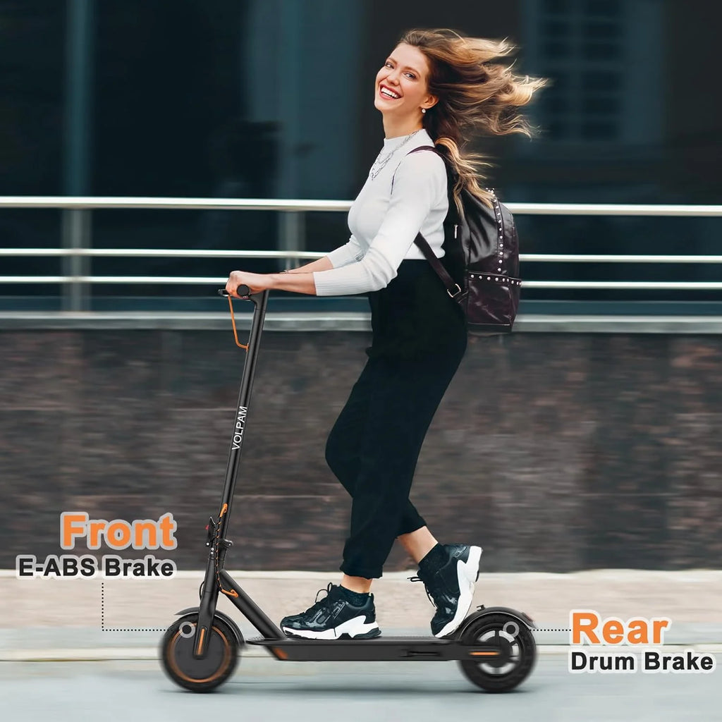 Electric Scooter with 350W/500W Motor, 8.5"/10" Solid Tires, 19/22 MPH, Up to 28-Mile Range