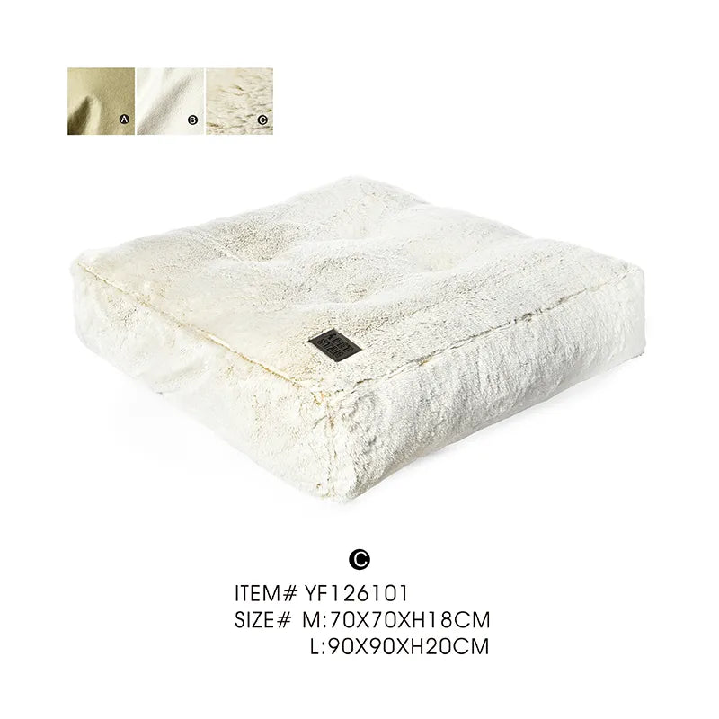 Fluffy Dog Cushion Big Raised Dogs Bed
