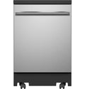 24-Inch Stainless Steel Portable Dishwasher with Sanitize Cycle