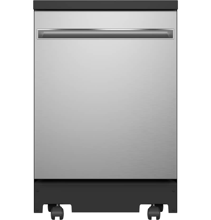 24-Inch Stainless Steel Portable Dishwasher with Sanitize Cycle