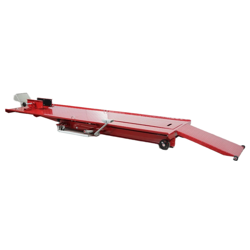 1000-Lb. Hydraulic Motorcycle Lift Hoist with Jack Stand for Mechanics and Workshops