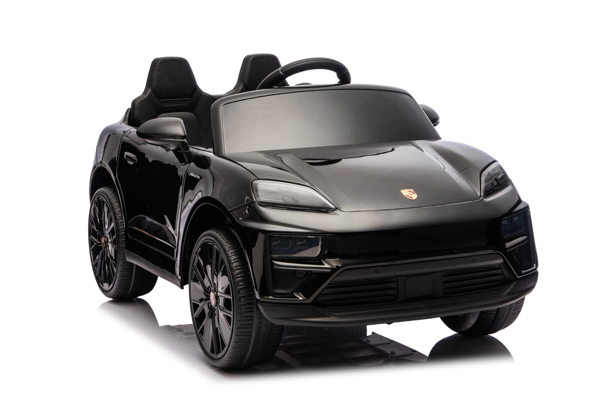 Licensed 24V Porsche Macan Turbo EV Kids Ride On One Seater cars, Rubber Tires, Leather Seat, with RC