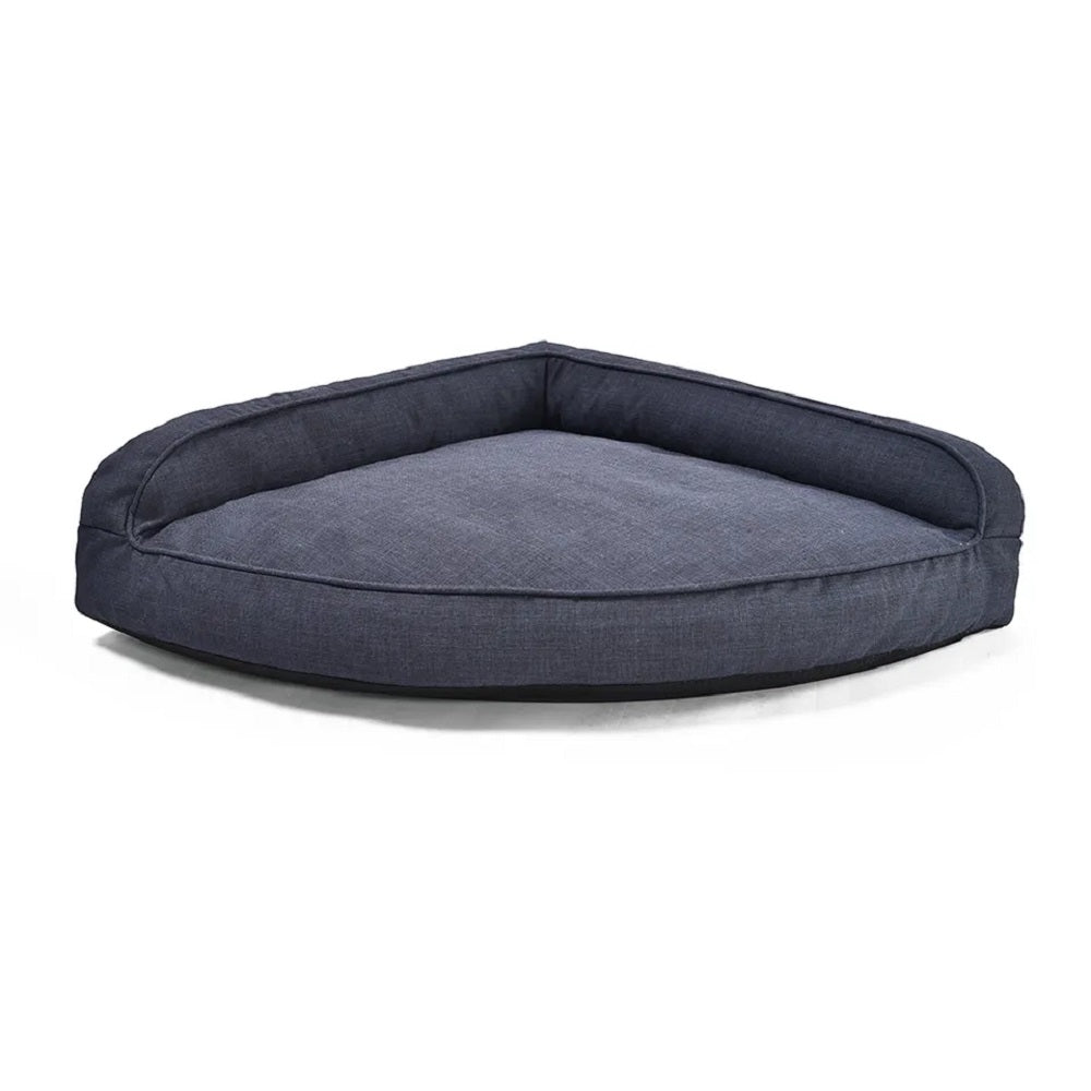 Dog Couch Bed Imitation Linen Fabric Large Comfy Pet Bed
