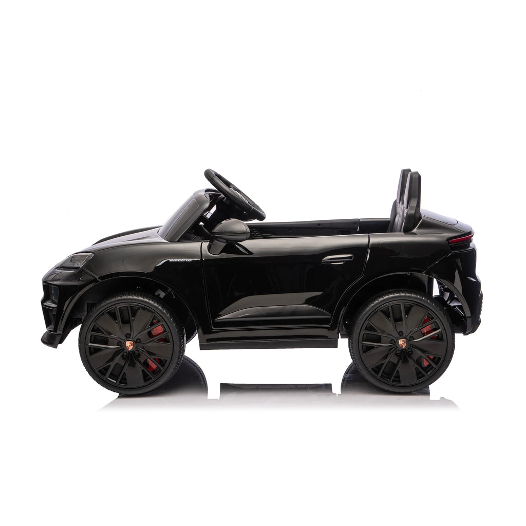 Licensed 24V Porsche Macan Turbo EV Kids Ride On One Seater cars, Rubber Tires, Leather Seat, with RC