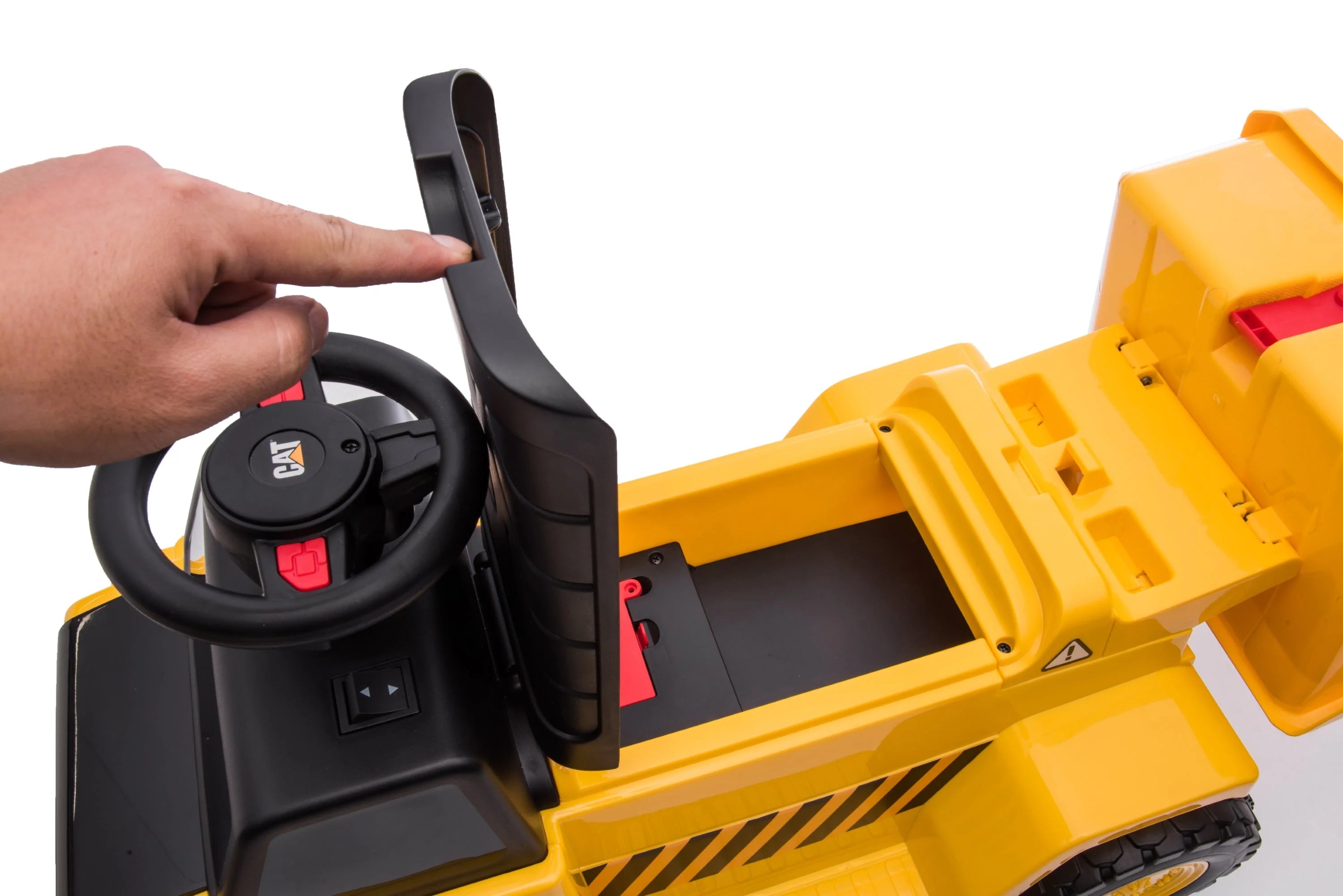 2026 6V Licensed CAT Dump Truck Kids Ride On Electric Truck