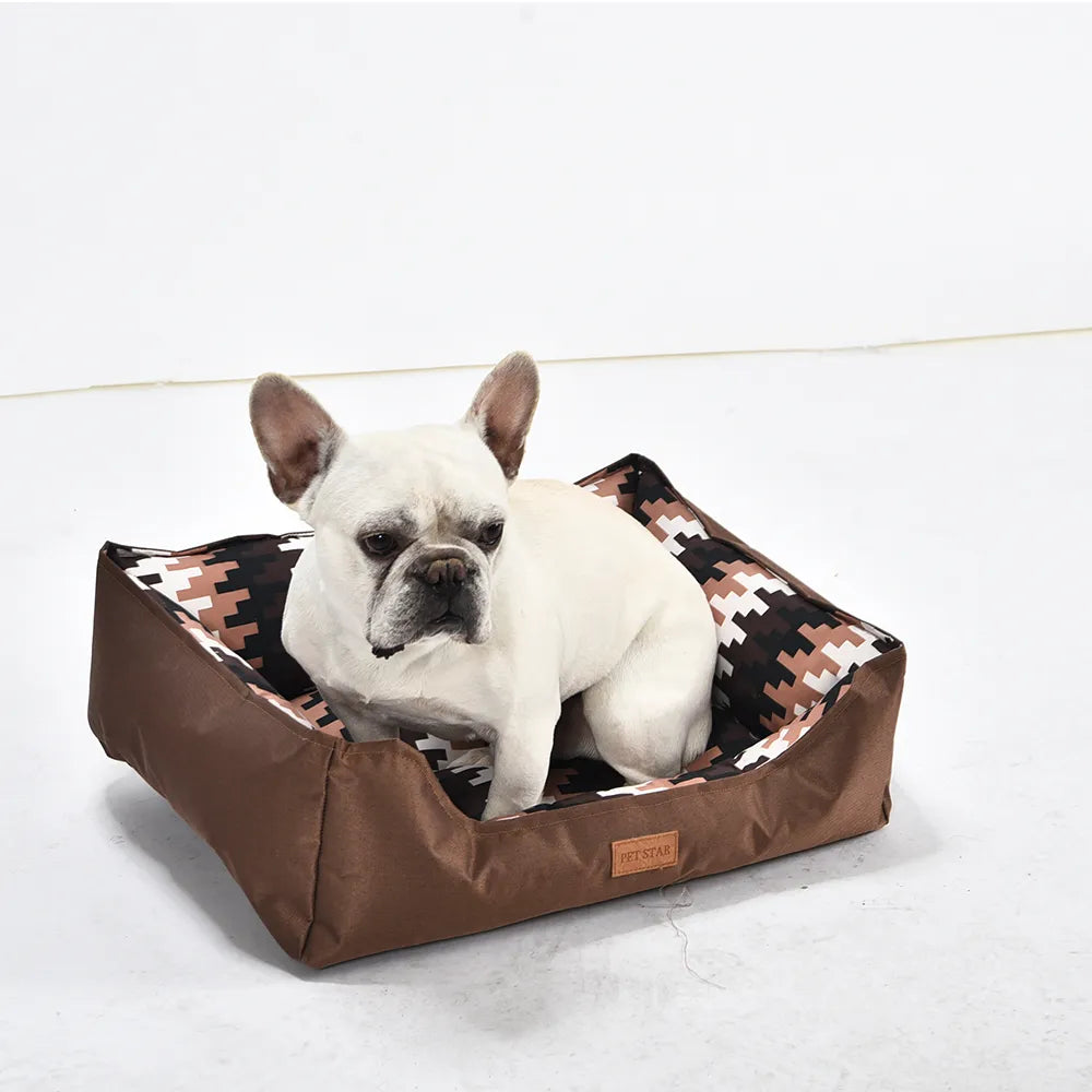 Washable Dog Bed Waterproof Dog Oxford Bed