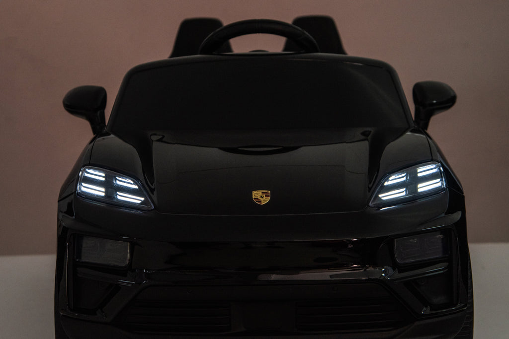 Licensed 24V Porsche Macan Turbo EV Kids Ride On One Seater cars, Rubber Tires, Leather Seat, with RC