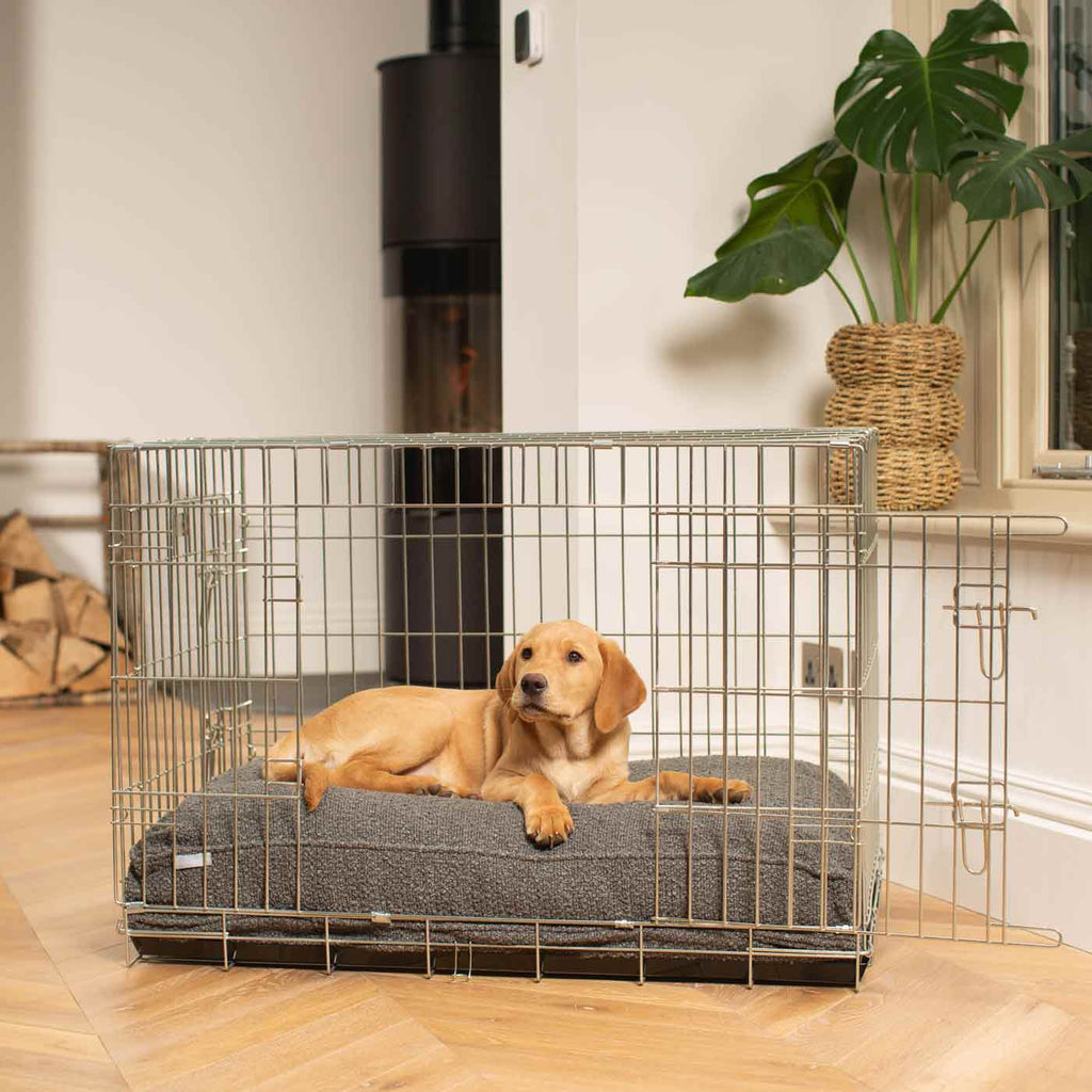 Dog Cushion in Granite Bouclé